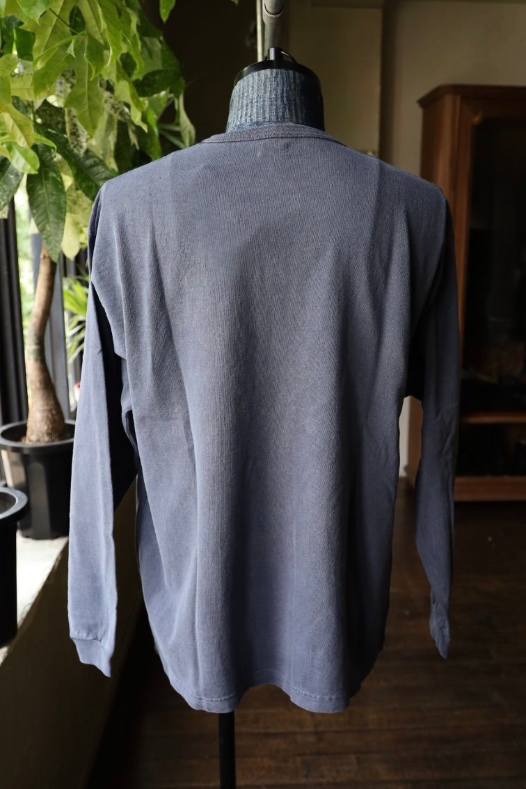ファウンダ 25AW LONG SLEEVE FADE TEE SHIRT(015FD252013)NAVY⭐︎9月13日(土)新作発売！