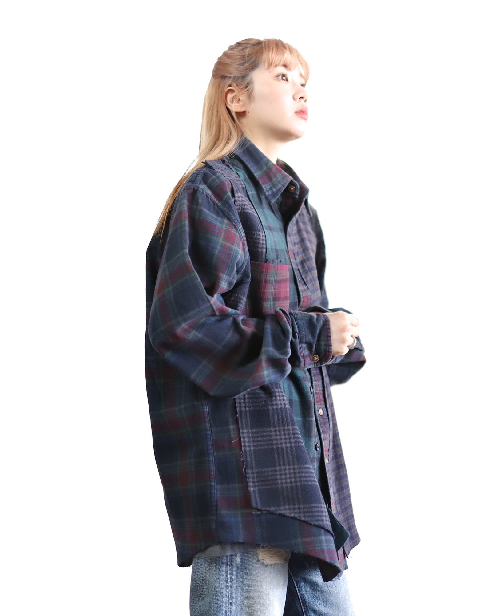 RAFUラフ24SS Remake shirt(RAFU030)BLACK DYE