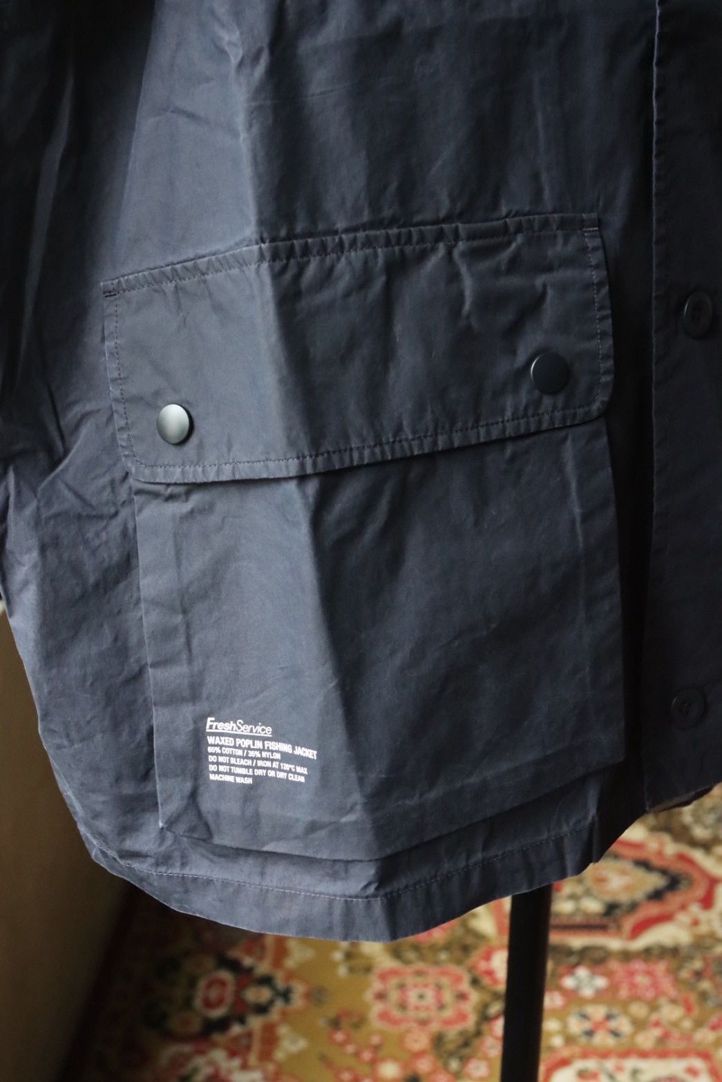 フレッシュサービス WAXED POPLIN FISHING JACKET (FSC253-20117)NAVY