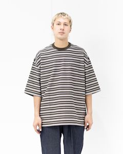 コムデギャルソンオム26SS ラッセルボーダーTシャツ(HQ-T018-051)BROWN×WHITE☆5月1日(金)発売！