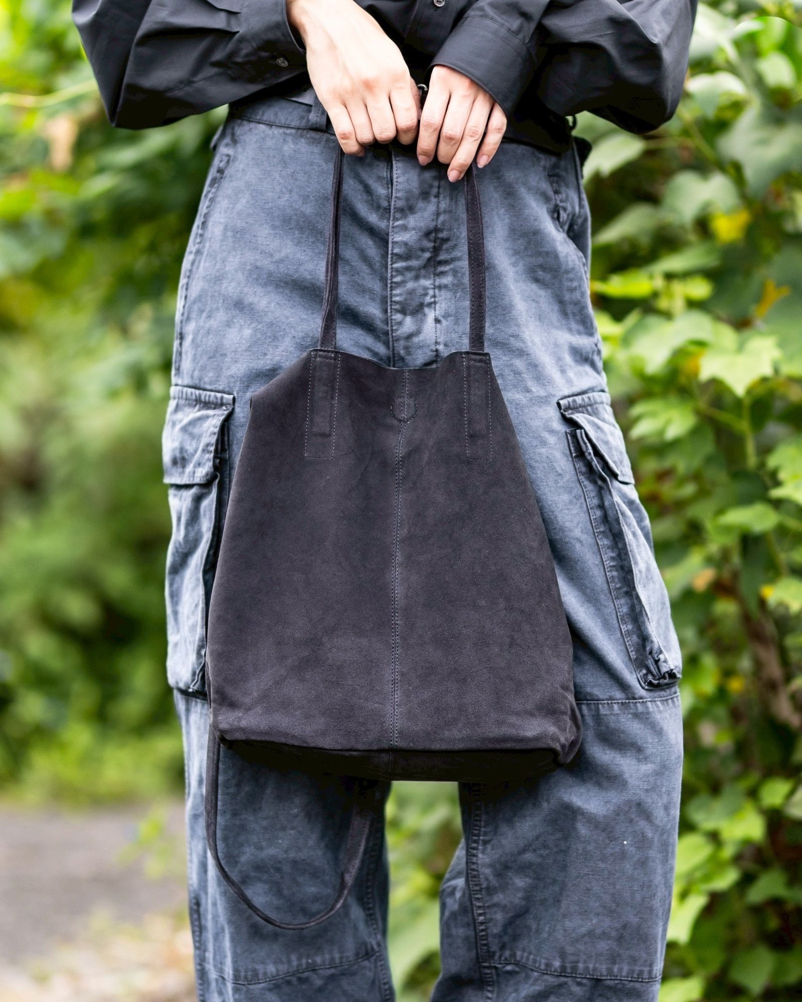 Morphee / モルフェトートバッグ 3WAY MIDIUM TOTE(SHORT)SUEDE [CHARCOAL]☆新作発売！