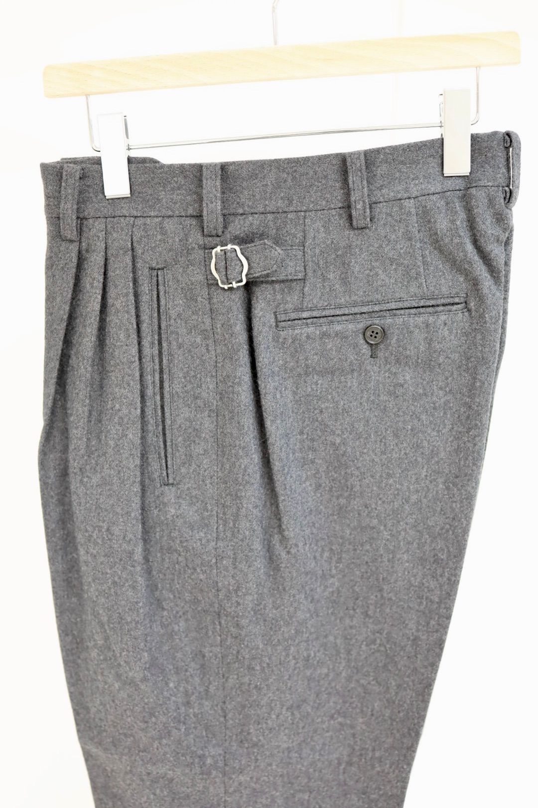 コムデギャルソンオム25FW ウールフラノパンツ(HP-P035-051)CHARCOAL☆11月1日(土)発売!