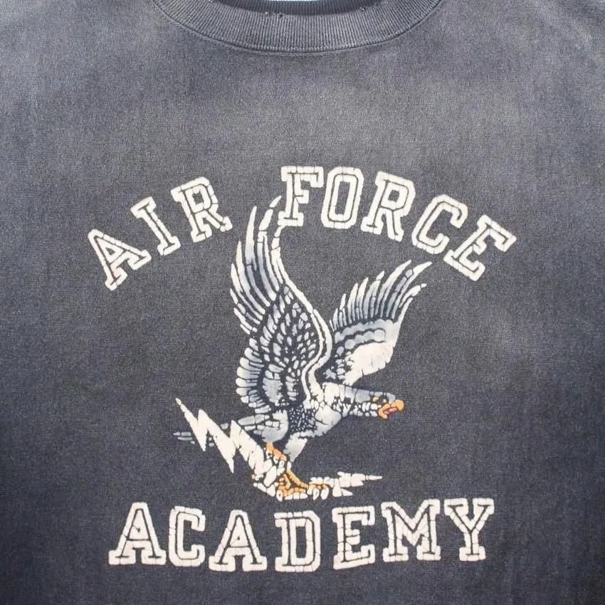 BOW WOW 25FWバウワウ U.S. AIR FORCE EAGLE SWEATSHIRT AGED(BW252-UAES) AGED BLACK