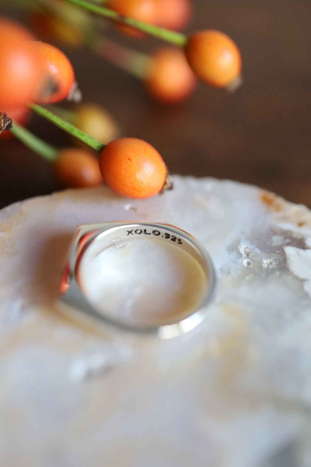 XOLO JEWELRY リング / Signet Ring with sodalite -Thin-(XOR120)★新作発売！