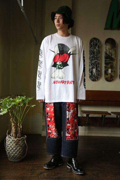 KIDILL×SKOLOCT L/S T-SHIRTS (KLSKT03) "WHITE" style.2021.1.23.
