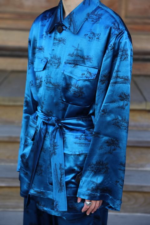 MATSUFUJI DAYDREAM Prinnted Jacket(M211-0102) style. 2021.05.08.