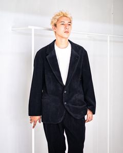 A.PRESSE STYLE2 Wool Corduroy Jacket"BLACK"スタイル.2025.8.30.