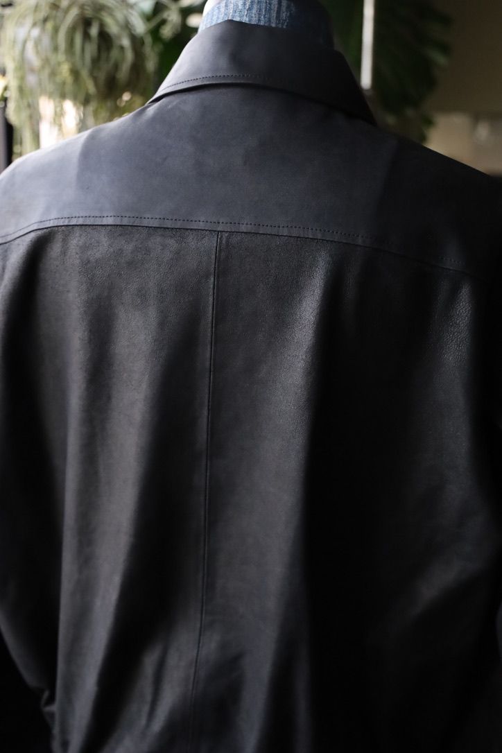YOKE - ヨーク25SS LEATHER ZIP BLOUSON(YK25SS0903B)BLACK☆1月