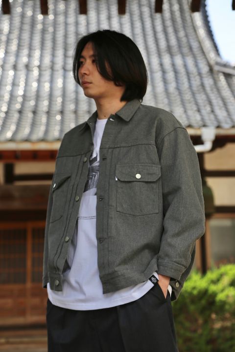 Graphpaper Colorfast Denim Blouson"GRAY"Style.2021.4.18.