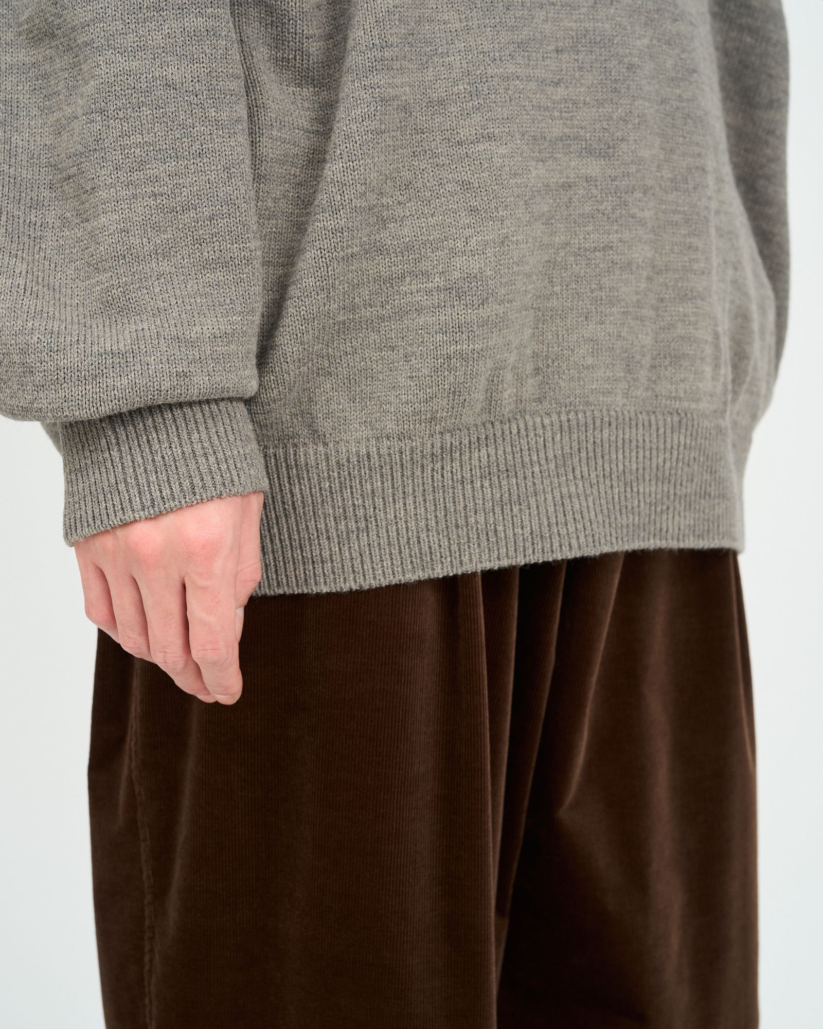 フレッシュサービス 26AW THERMAL JERSEY CREW NECK KNIT(FSC263-80007)GRAY☆10月17日(土)新作発売！