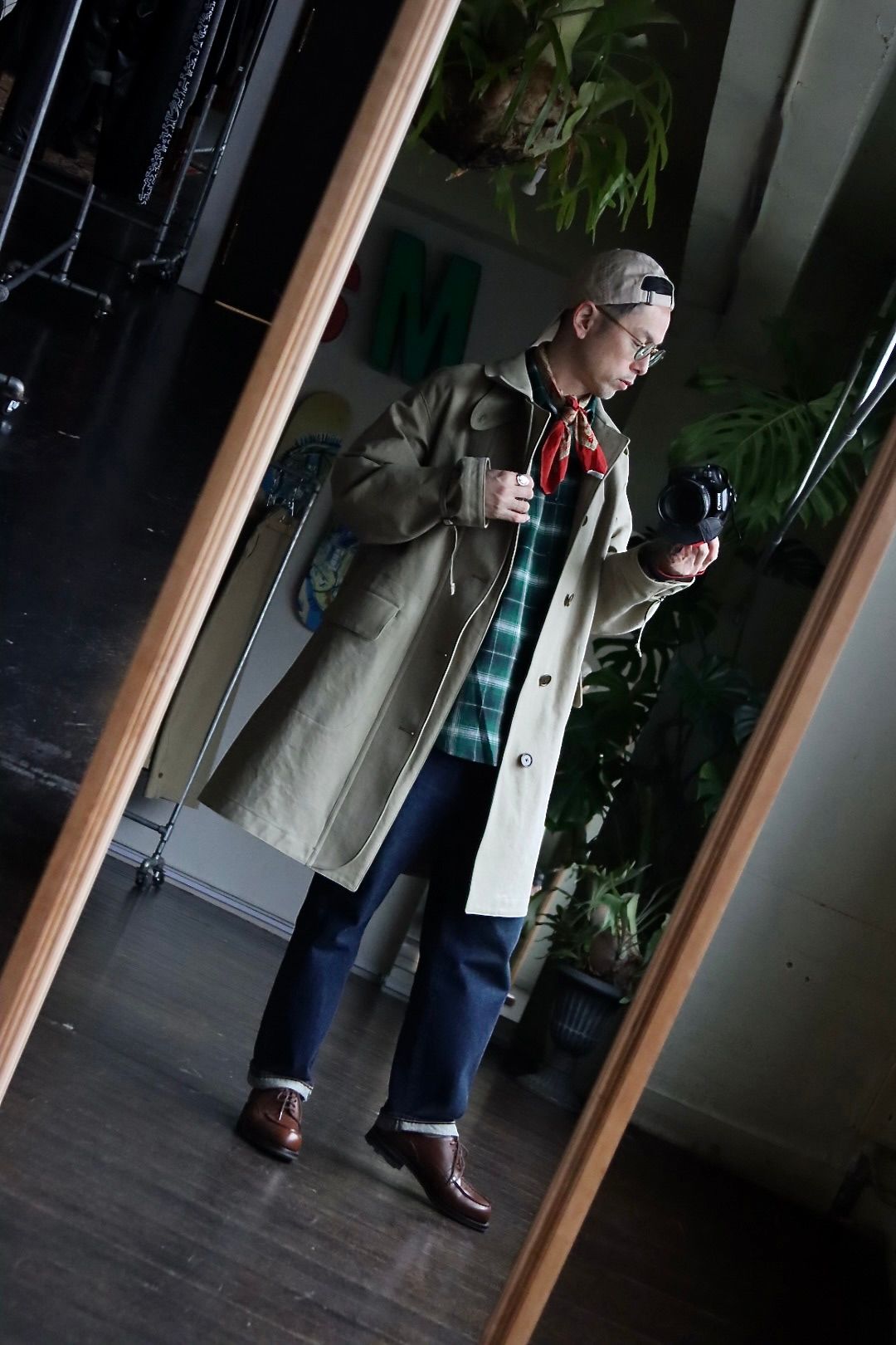 A.PRESSE アプレッセ23SSコート Motorcycle Half Coatスタイル2023.2.20.
