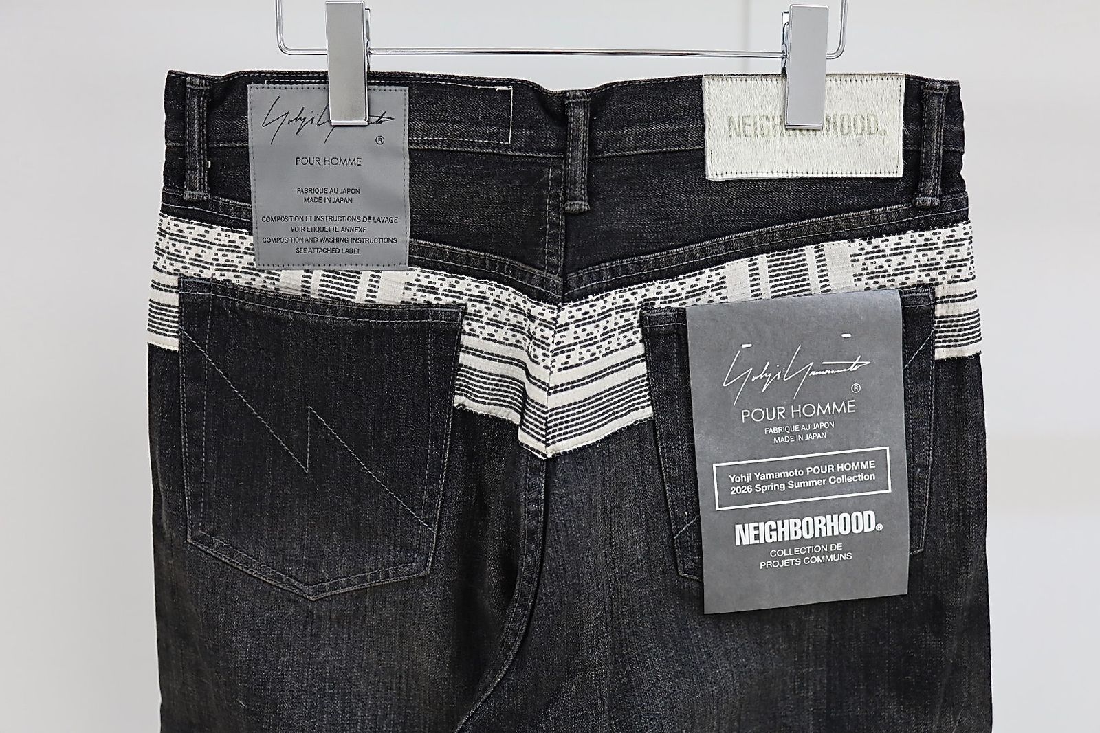 Yohji Yamamoto × NEIGHBORHOOD セルヴィッジデニムパンツ(HK-P94-065-1S26)BLACK☆12月5日(金)発売！