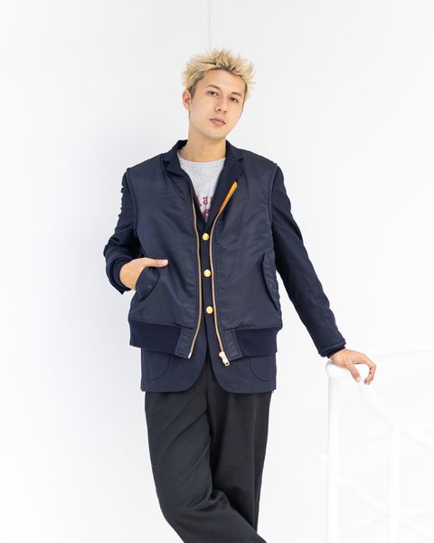 アイ ジュンヤワタナベマン BROOKS BROTHERSカスタマイズ ウールフランネルブレザー(WP-J907-100)NAVY×NAVY☆9月19日(金)発売！