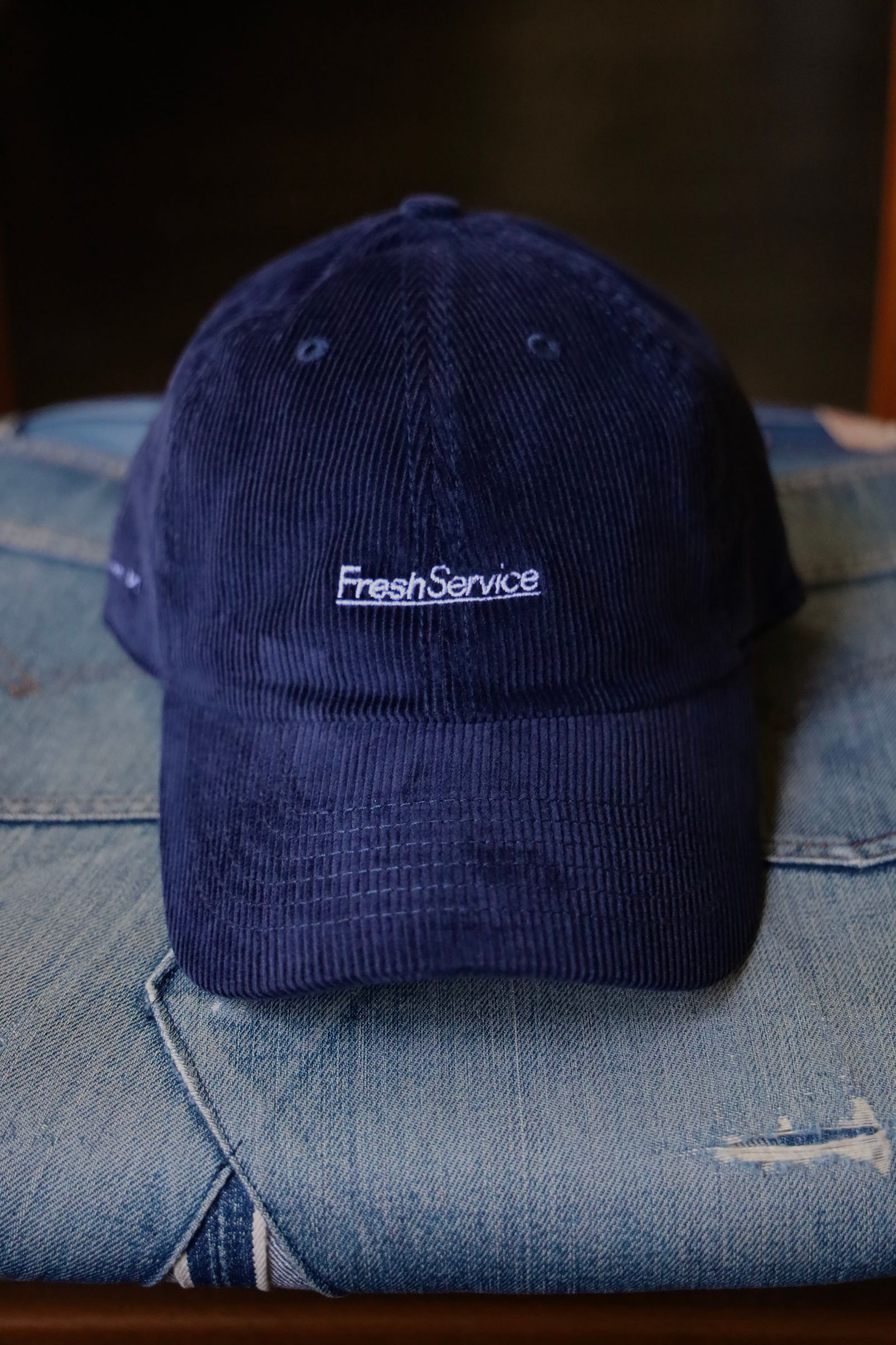 FreshService - フレッシュサービス CORDUROY CORPORATE CAP (NAVY) | mark