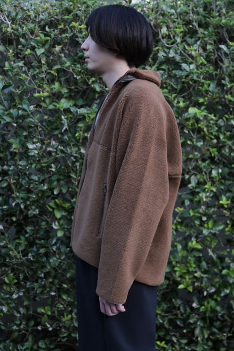 Graphpaper Wool Boa Zip-Up Blouson style.2020.10.2