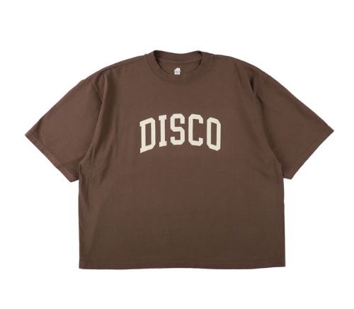 イズネスミュージック 25SS DISCO FLOCKY PRINT T-SHIRT(IMP5_12_FLDISCOT01)BROWN