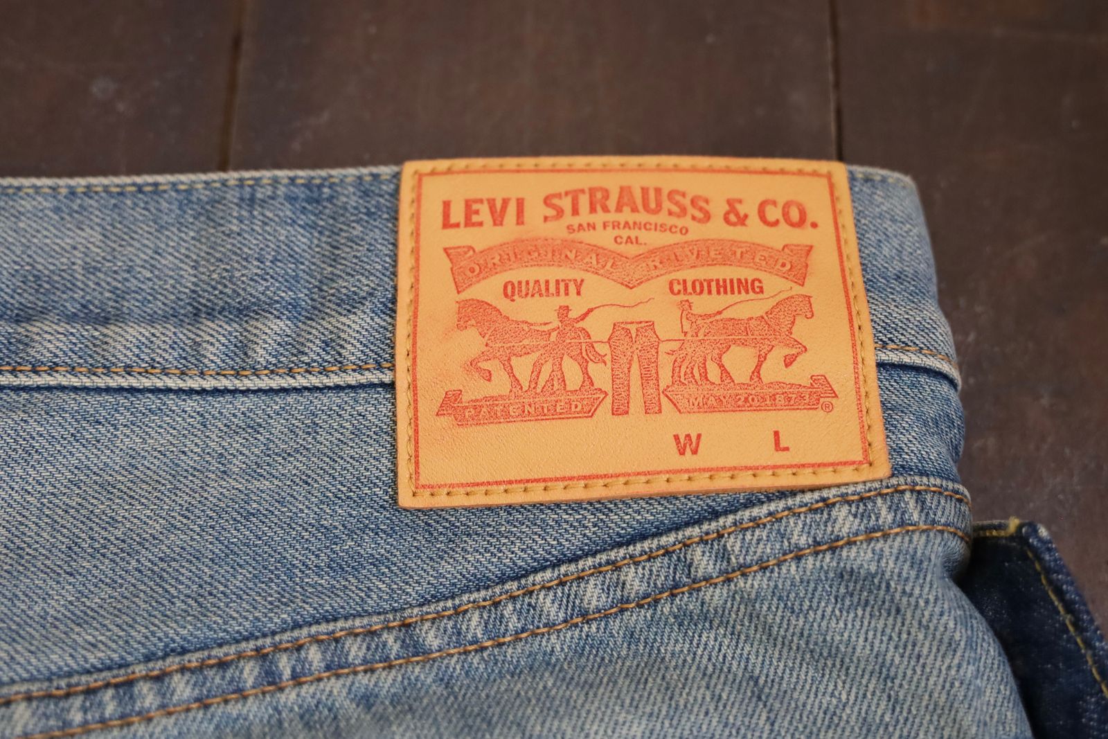ジュンヤワタナベマン 25SS 綿デニム製品加工カスタマイズLevi's Wネームパンツ(WO-P209-051)INDIGO☆新作発売！