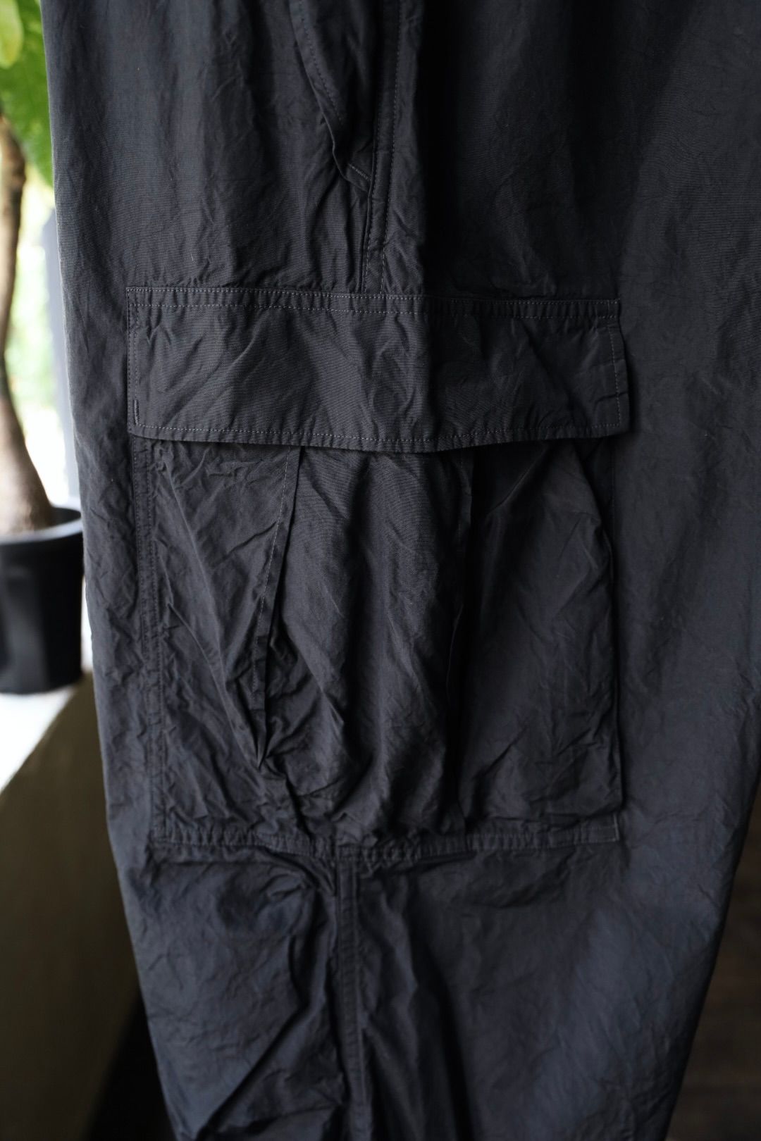 アプレッセ 2025 STYLE2  Silk Taffeta M-51 Over Pants(25AAP-04-11)BLACK