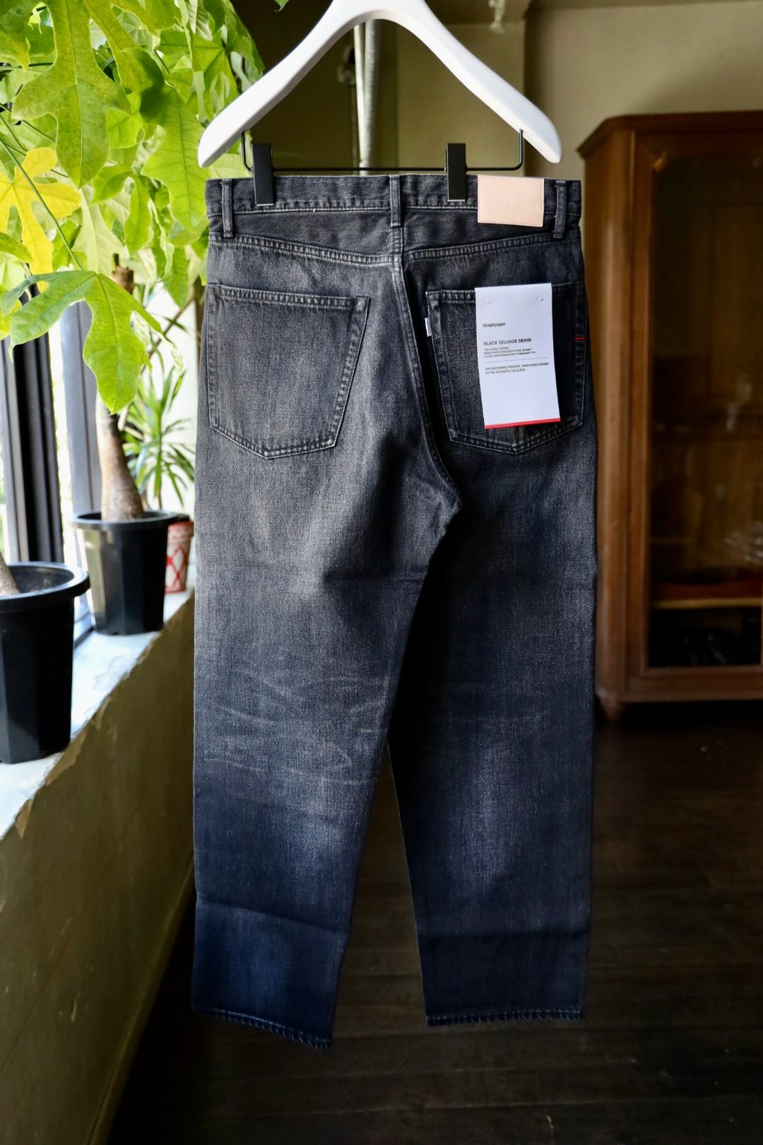 グラフペーパー デニムパンツ Five Pocket Tapered 3 Graphpaper (グラフペーパー) Selvage Denim Five Pocket