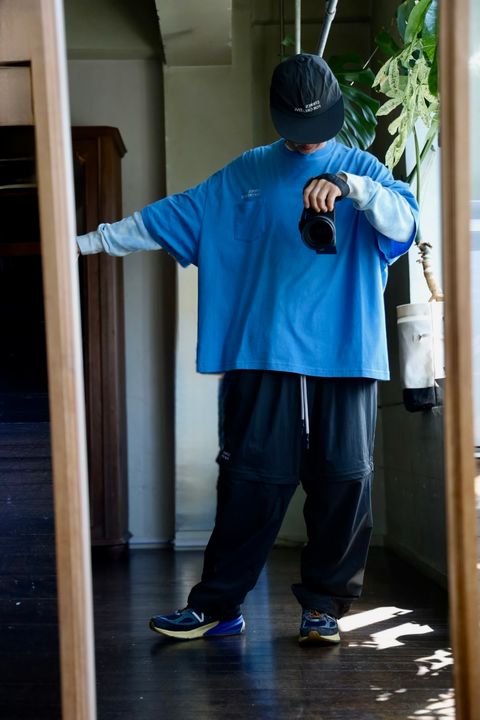 S.F.C SUPER WIDE DETACHABLE PANTS"D.gray"スタイル