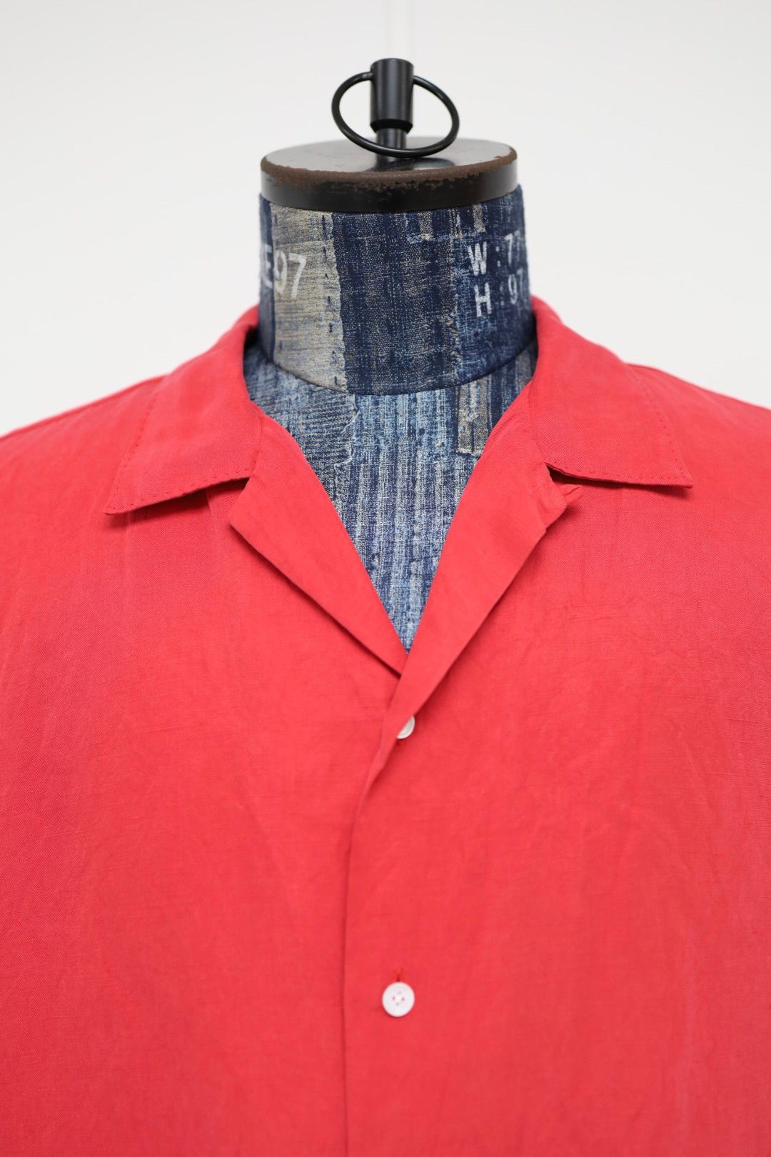 アプレッセ 2026 STYLE1  Vintage Silk Linen Open Collar Shirts(26SAP-02-08)RED☆4月11日(土)発売！