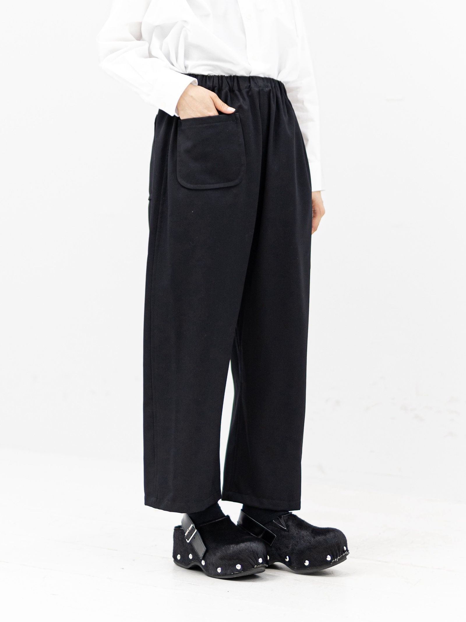 tao 26FW ウールギャバ後染パンツ(TC-P104-051)BLACK☆9月18日(金)発売！