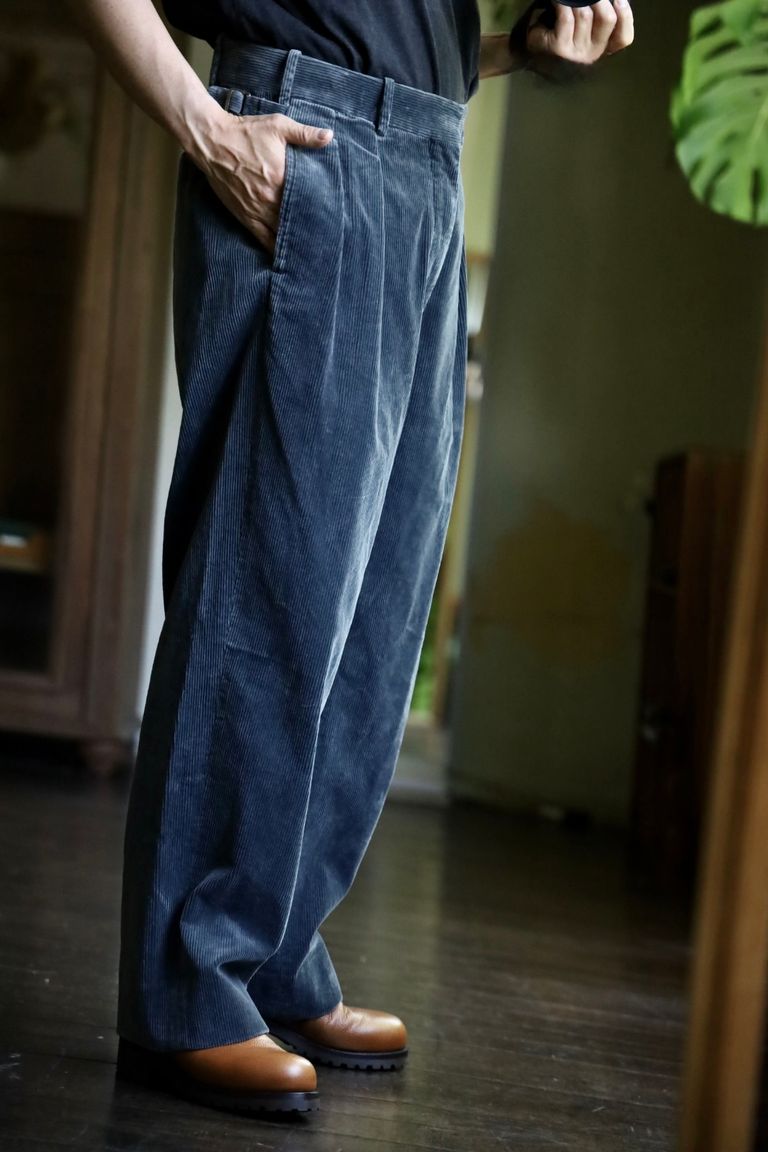 A.PRESSE - アプレッセ Vintage Corduroy Trousers(24AAP-04-16H)GRAY 