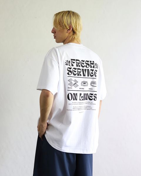 FreshService 24SS CORPORATE PRINTED S/S TEE ‘‘ON LINES’’ style 2024.4.19