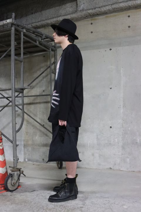 yohji yamamoto PRINT SWITCHING LONG SLEEVE style.2022.7.31