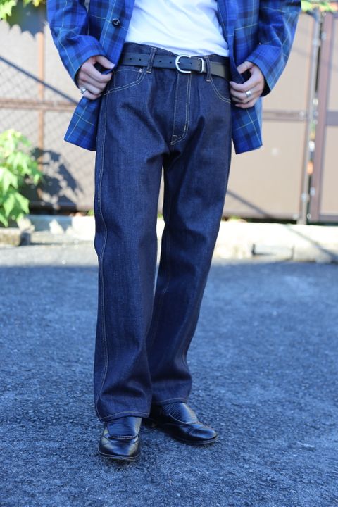 JUNYA WATANABE COMME des GARCONS MAN 綿デニム×ウールツイードLevi′s Wネームデニムパンツ Style.2020.8.30.