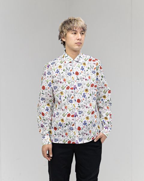 ジュンヤワタナベマン 26SS MARIA SANTAGELO 綿花柄シャツ(WQ-B013-051)☆2月6日(金)発売！