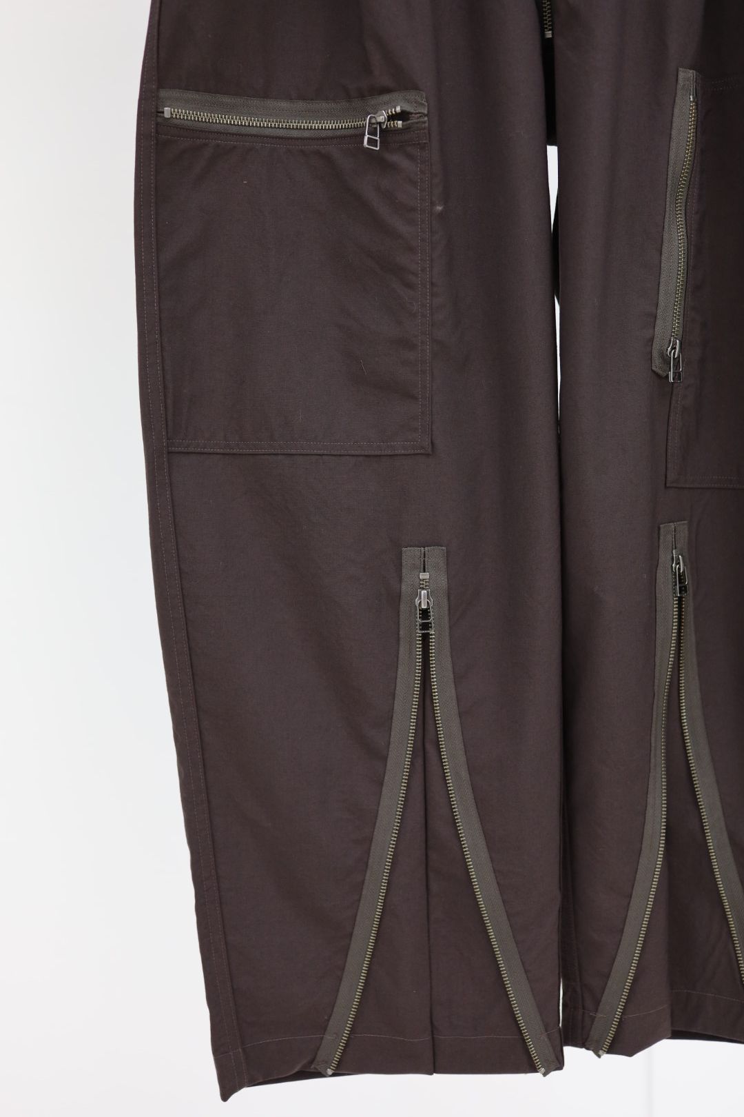 プロダクトトゥエルブ SS26 High Count Wool Flight Pants (26SS-PPT03)BROWN