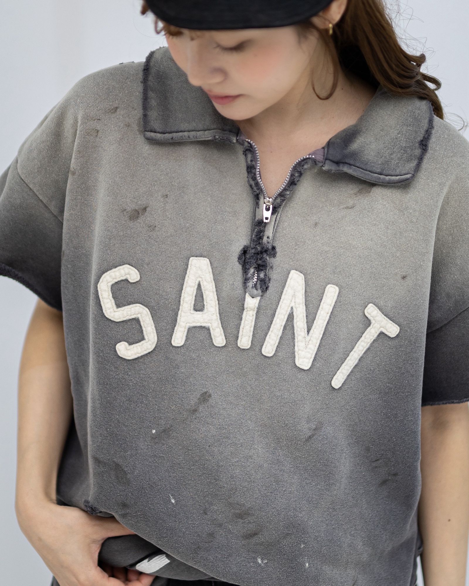 セントマイケル 26SS SAINT HALF ZIP SWEAT style.2026.5.10