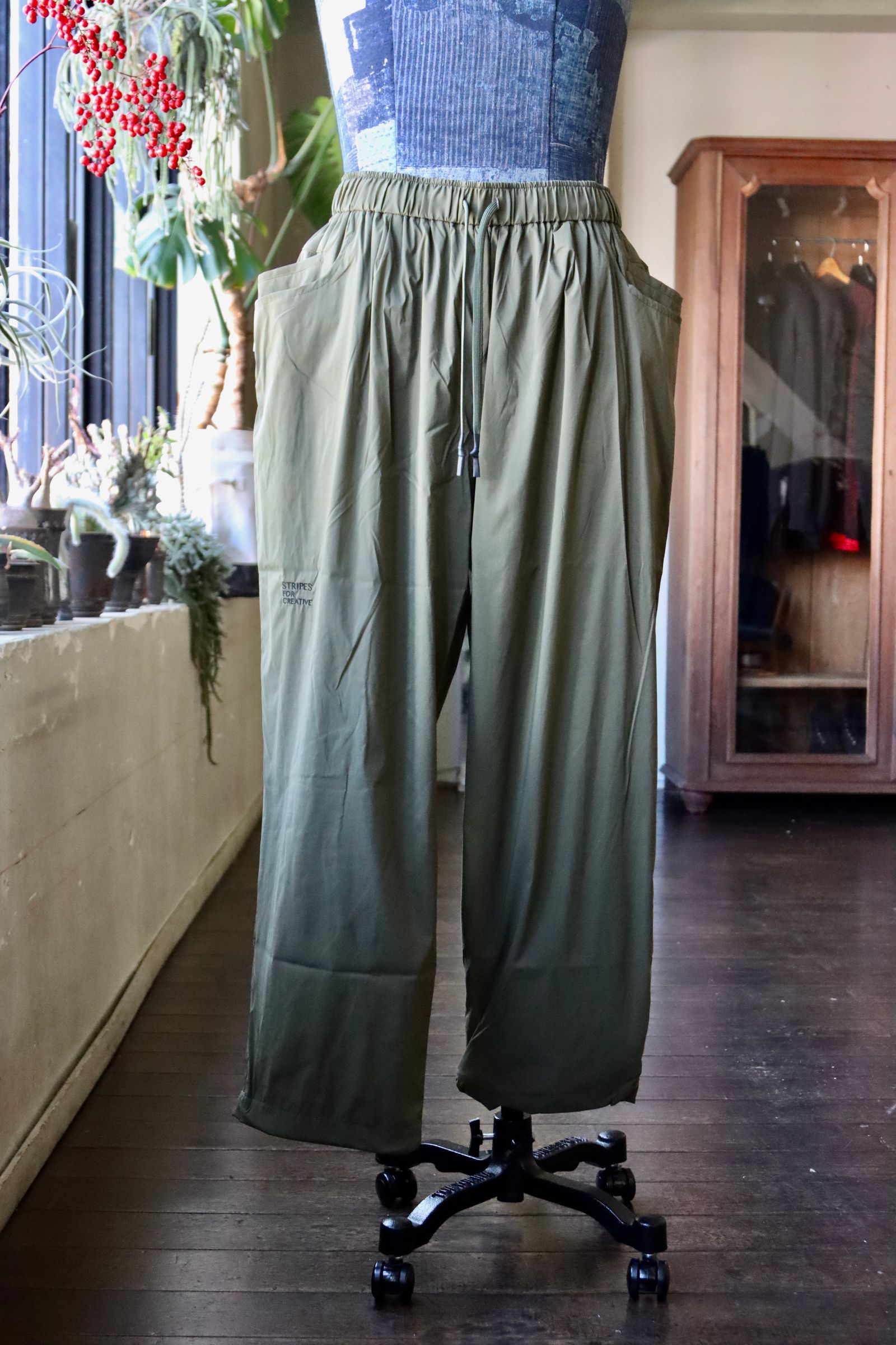 S.F.C 24SS エスエフシーSPORTY NYLON BAGGY(SFCSS24P04)Olive