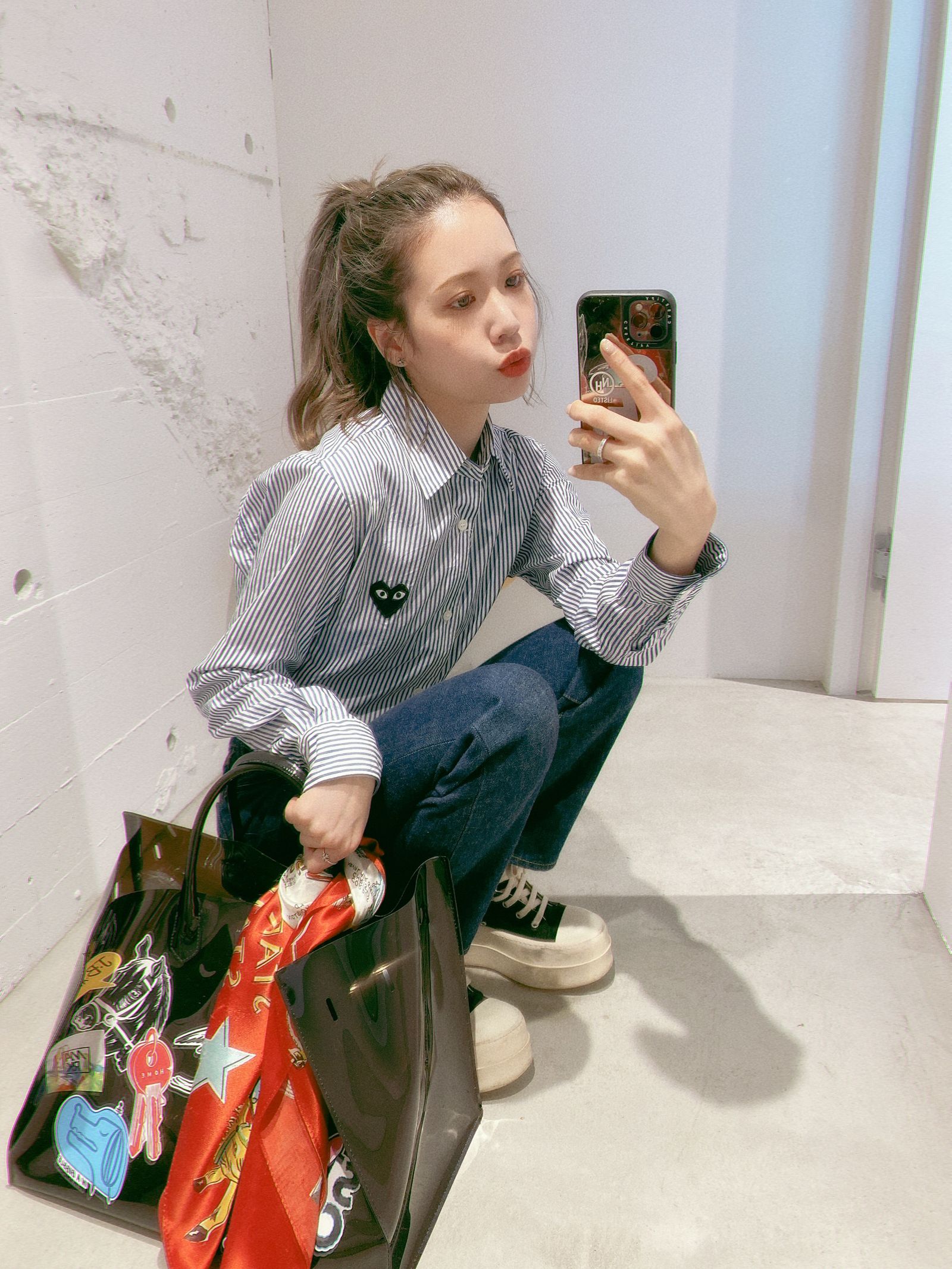 PLAY COMME des GARCONS レディースシャツ style.2024.4.22