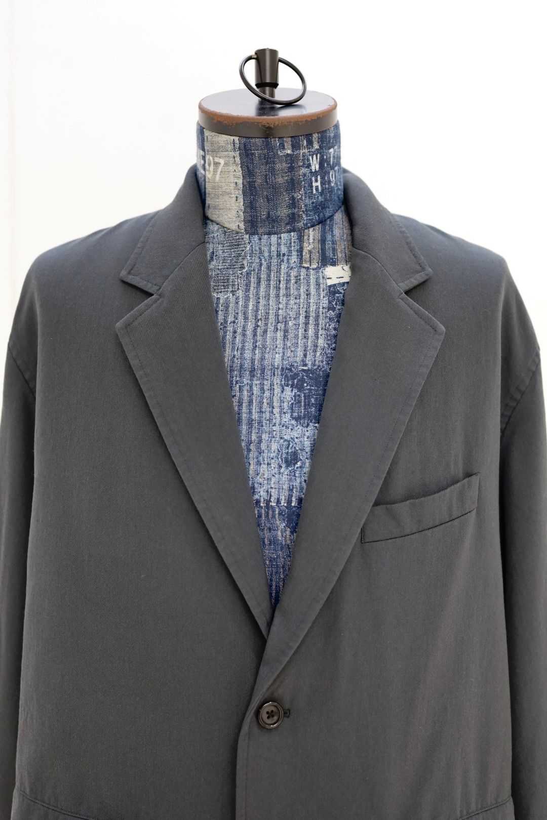 グラフペーパー 26SS Fulled Wool Twill Oversized Jacket(GM261-20340)CHARCOAL☆2月7日(土)発売！