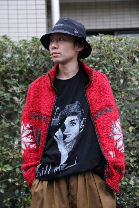 Yohji Yamamoto "BANG ON!" 新作ニットブルゾンstyle.2020.12.21.