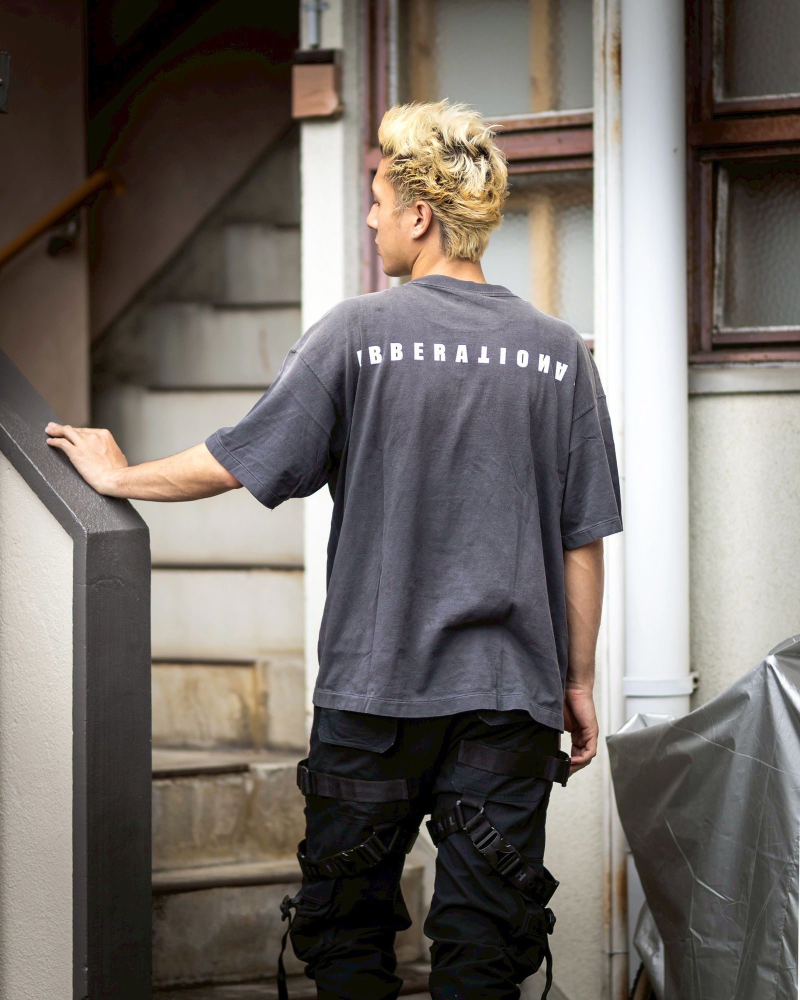 セントマイケル Tシャツ SAINT PRAISE SS TEE(SM-HR8-0000-010)BLACK