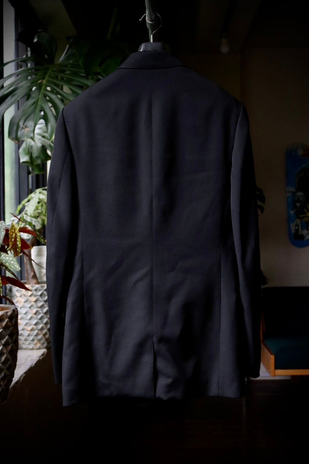 ヨウジヤマモト23AW DOUBLE LEFT PANEL 3-BUTTON JACKET(HJ-J27-100)