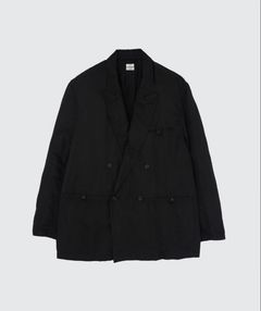YOKE 26SS Linen Silk Kersey Double Breasted Blezer(YK26SS01207J)BLACK☆3月20日(金)発売！