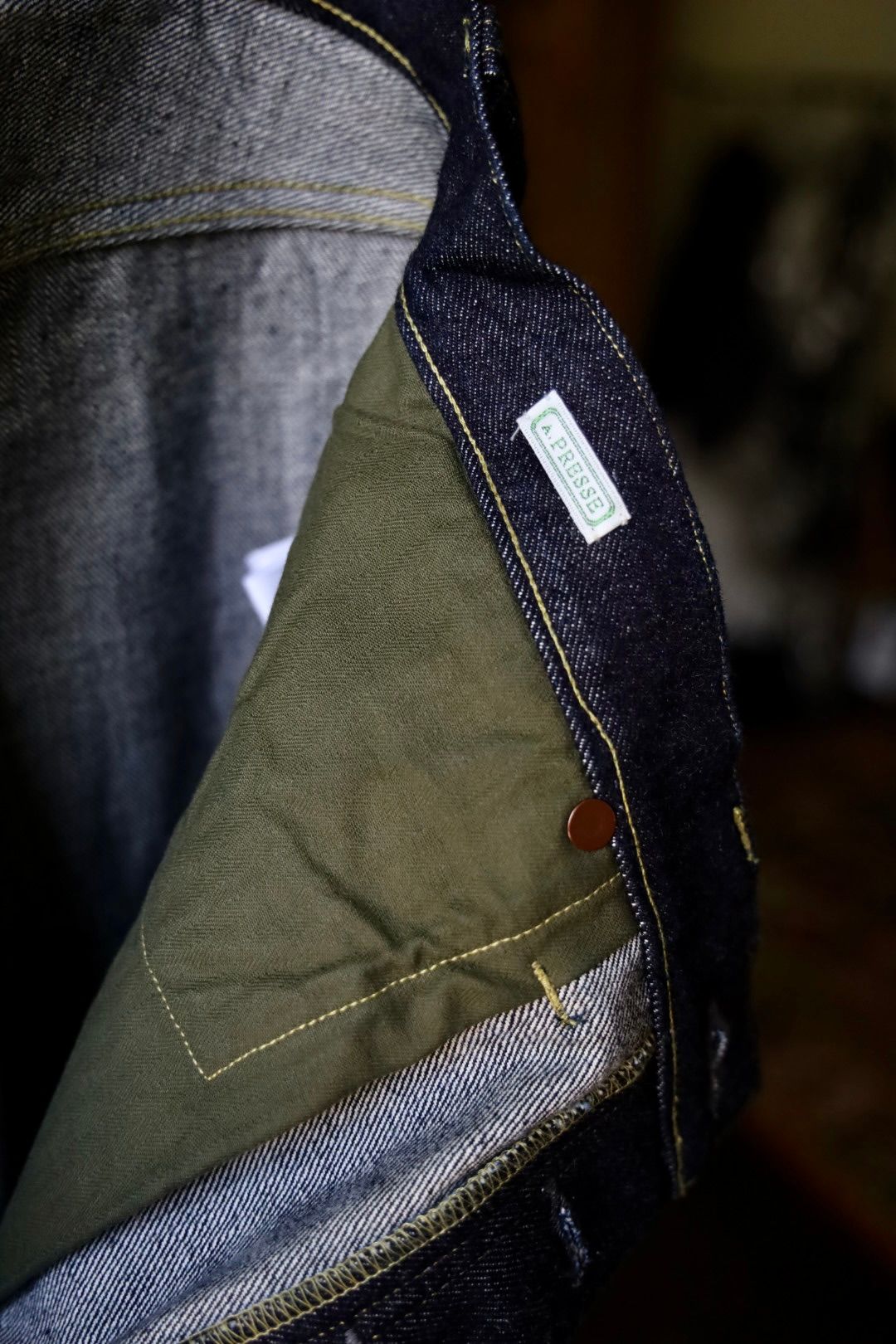 A.PRESSE - アプレッセ Washed Denim Wide Pants(AP-4001)INDIGO