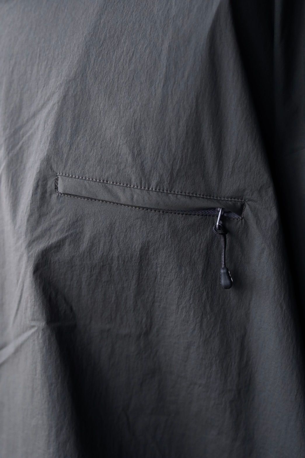 S.F.C 25SS エスエフシー TECH POCKET NYLON LS TEE(SFCSS25S06)D.Grey