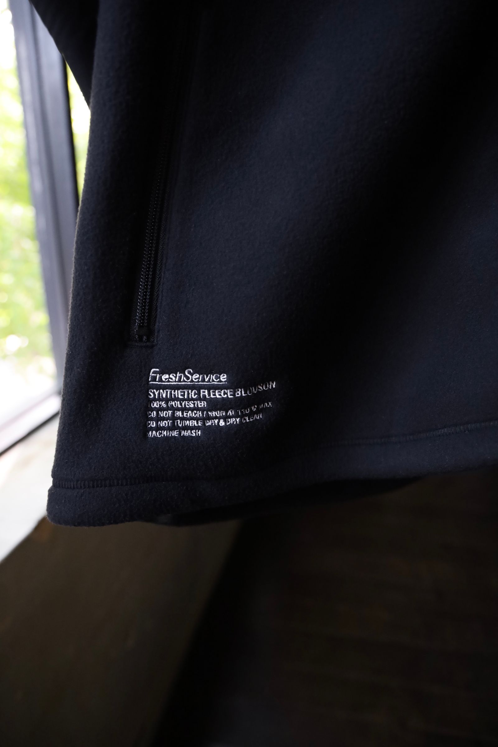 フレッシュサービス SYNTHETIC FLEECE BLOUSON(FSC243-30092)BLACK