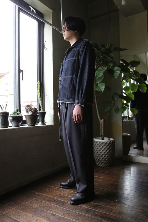 YOKE DETACHABLE POCKET DENIM JACKET(YK21SS0196B) style.2021.5.2.