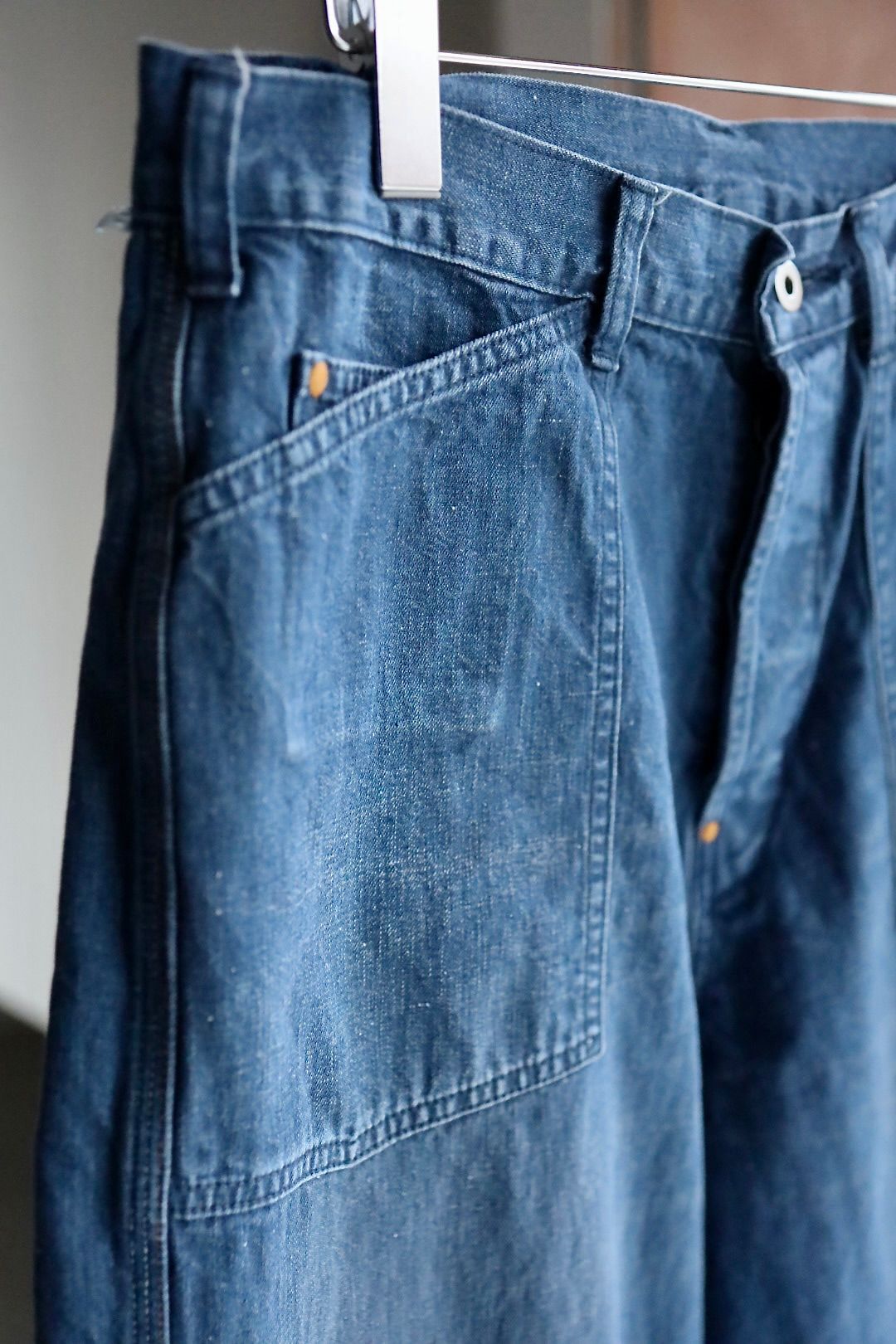 Gurank グランク 26SS パンツ Distressed 3stitch painter pants(2602U)INDIGO★新作発売！