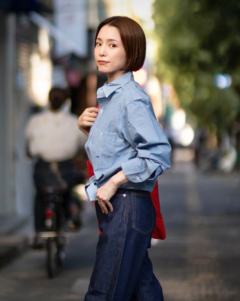 J.B. ATTIRE  Riviera chambray shirt×Santa monica denim style 2024.07.25