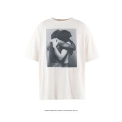 セントマイケル25SS Robert Mapplethorpe Tシャツ EMBRACE MT_SS TEE(SM-HR8-0000-C20)WHITE