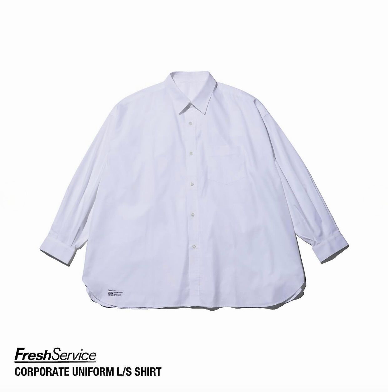 FreshService - フレッシュサービス CORPORATE UNIFORM L/S SHIRT(FSC242-50026B)WHITE |  mark