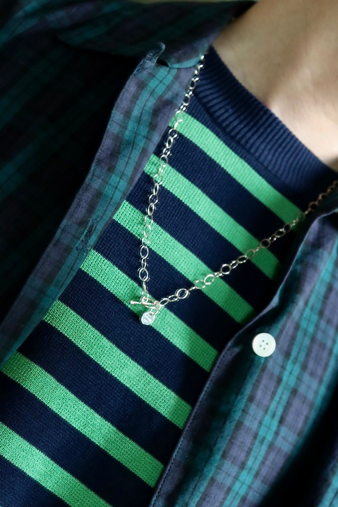イズネス22SS BALLOON WIDE SHIRT(1022SSSH03)BLACK WATCH