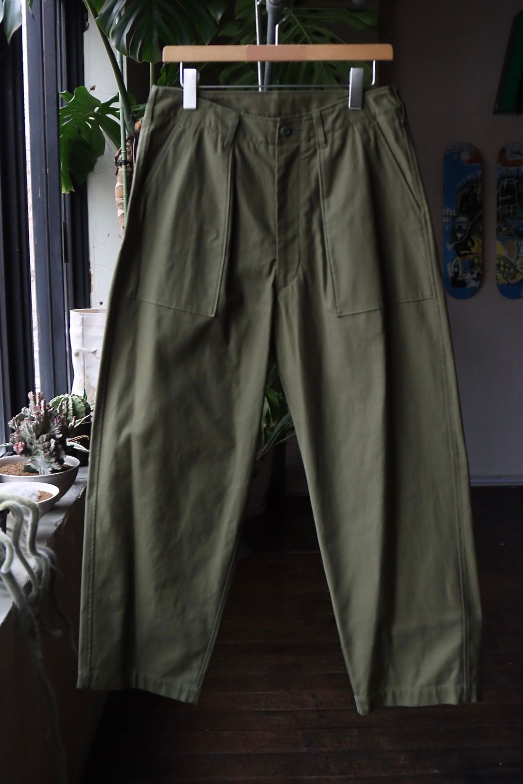 blurhms - ブラームス 23SS ベイカーパンツ Cotton Satin Baker Pants